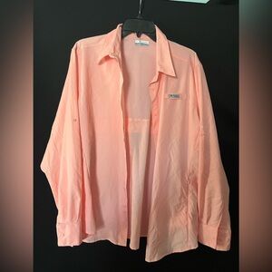 Columbia Light Pink Mesh-Lined Shirt